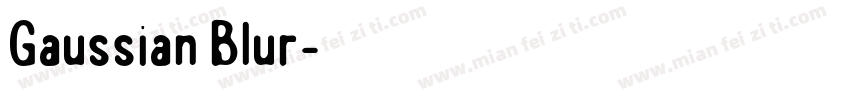 Gaussian Blur字体转换